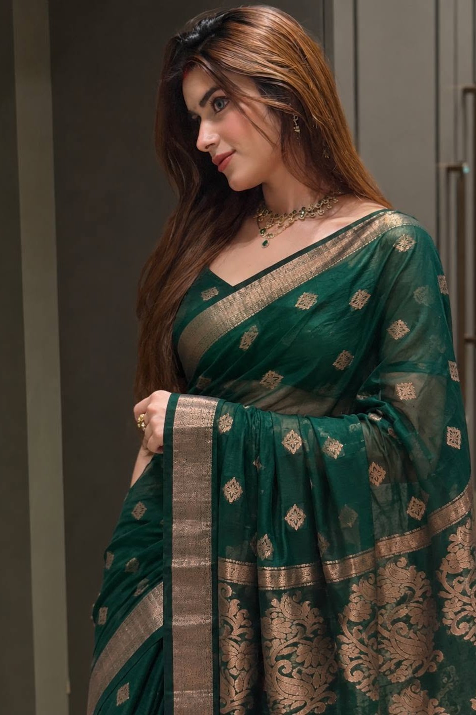 Premium Soft Silk — Classic Beauty, Modern GREEN - Image 3