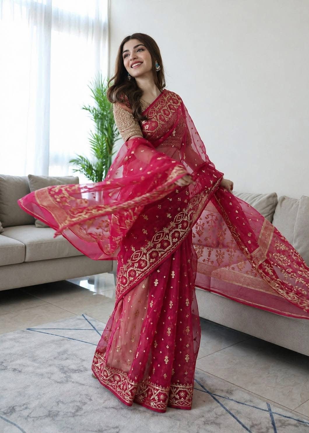 Premium 60/80 Count Handloom Jamdani - Image 4